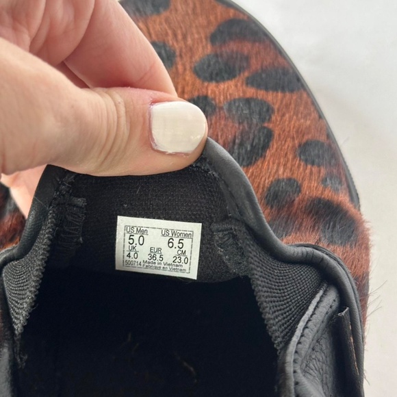 Leopard Print Vans Pony Hair 6.5 - Picture 4 of 6